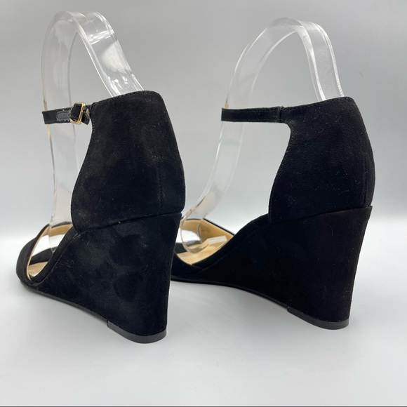 Unisa Black Suede Wedge Women Sz 7.5 M - Picture 13 of 15